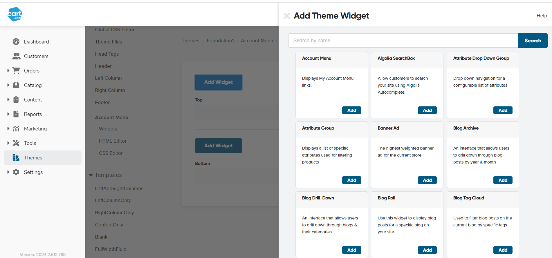 Widgets, Theme Widgets, Website Migration